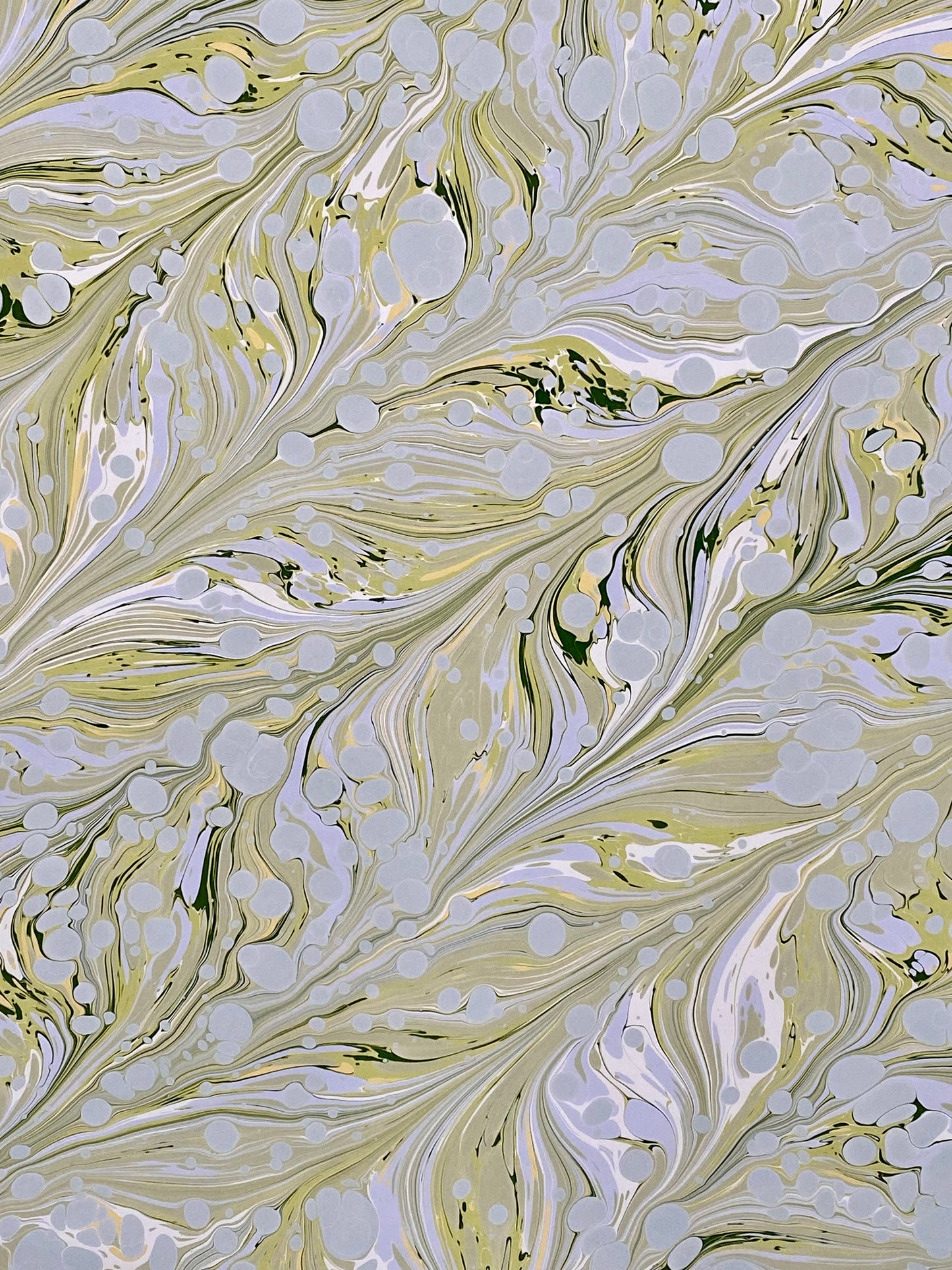 Full Sheet Hand-Marbled Paper P409