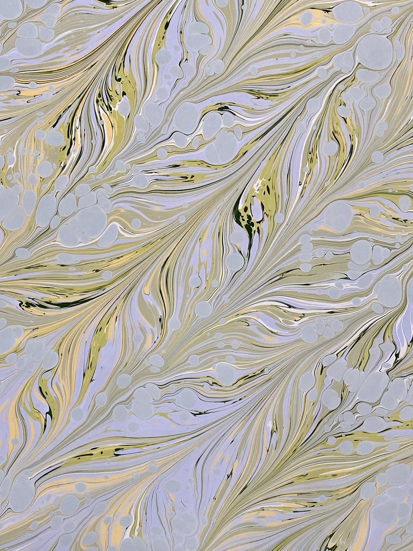 Full Sheet Hand-Marbled Paper P412