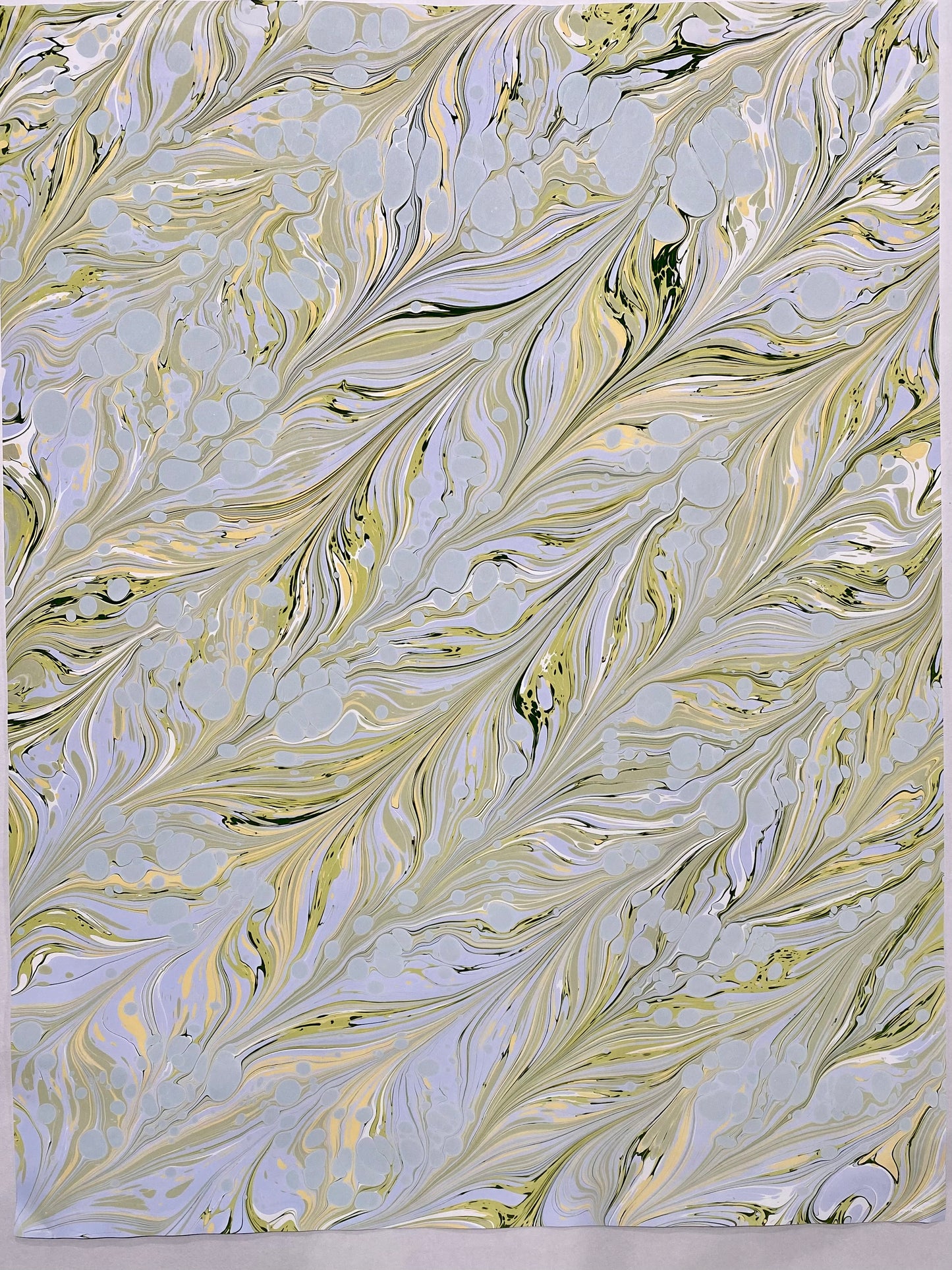 Full Sheet Hand-Marbled Paper P412