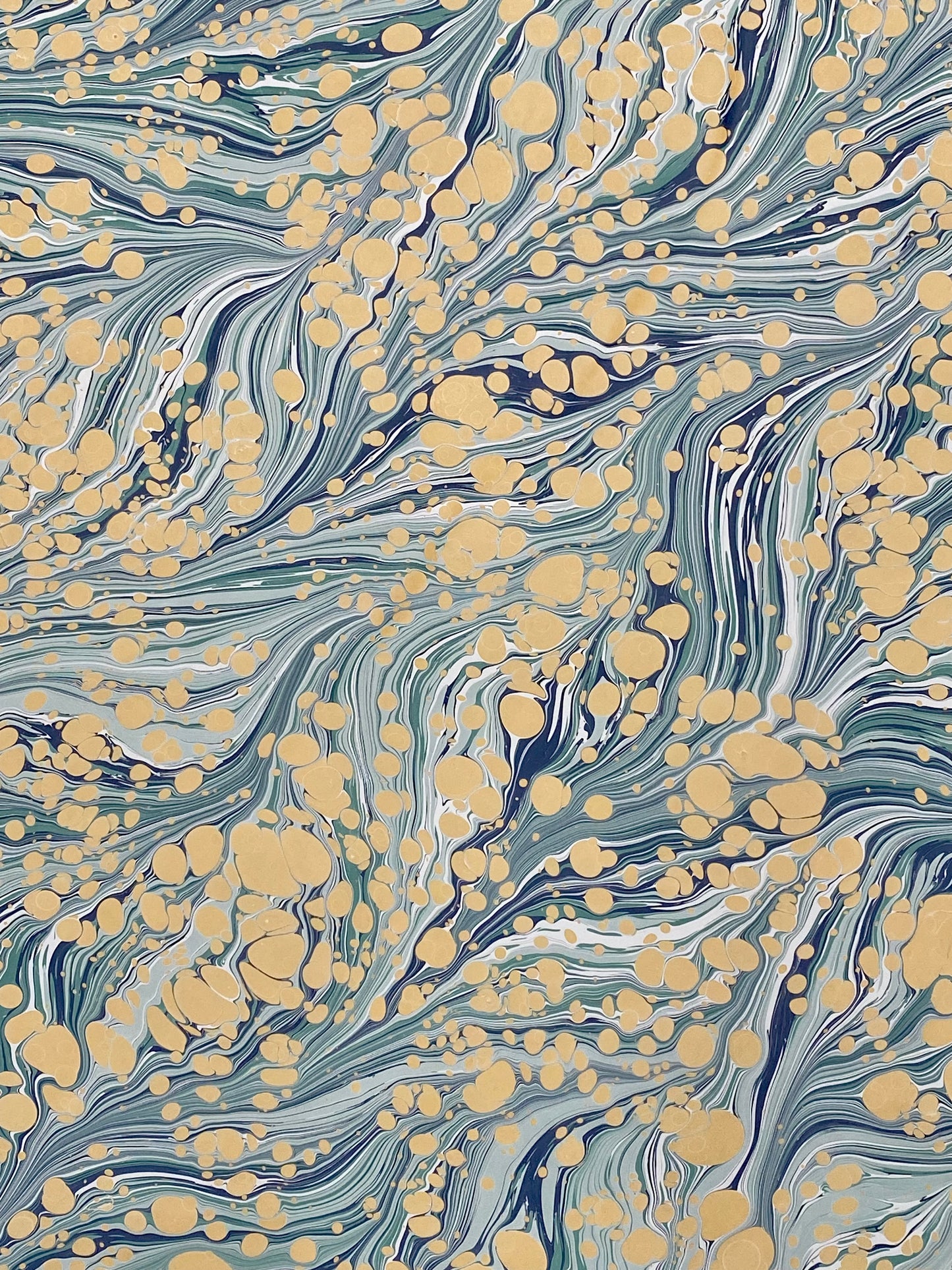 Full Sheet Hand-Marbled Paper P424