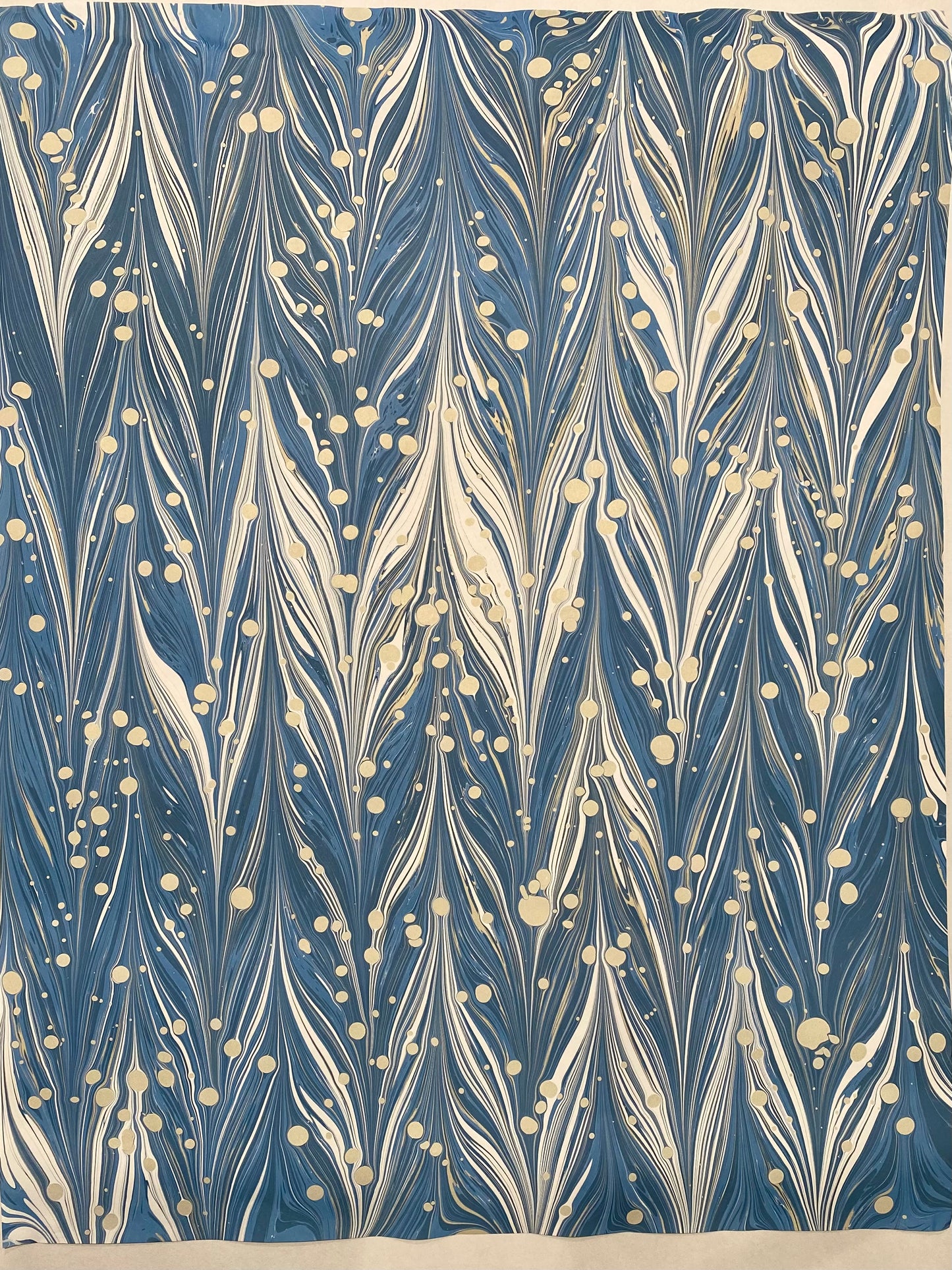 Full Sheet Hand-Marbled Paper P436