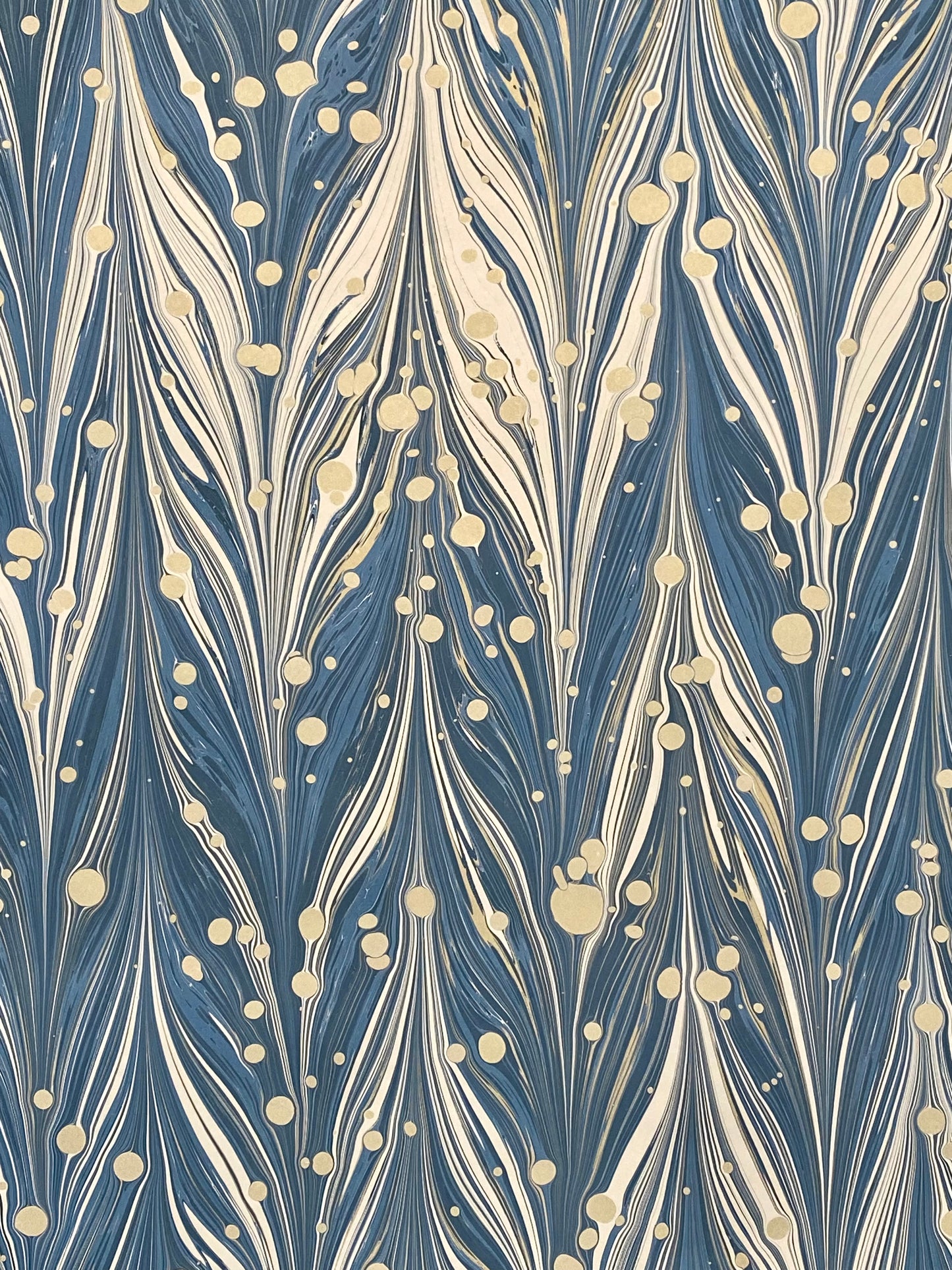 Full Sheet Hand-Marbled Paper P436