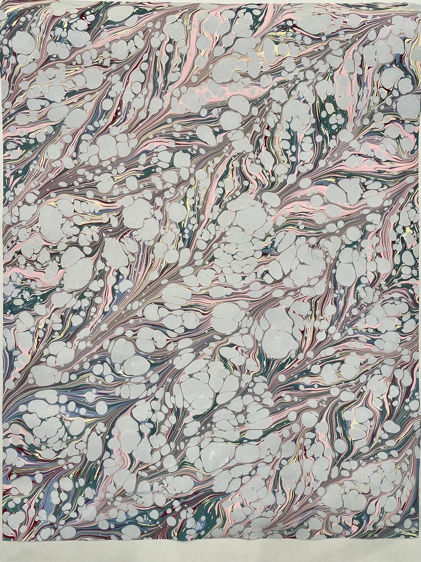 Full Sheet Hand-Marbled Paper P437