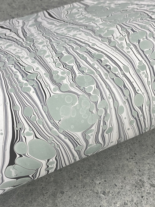 Half-Sheet Hand-Marbled Paper P453H