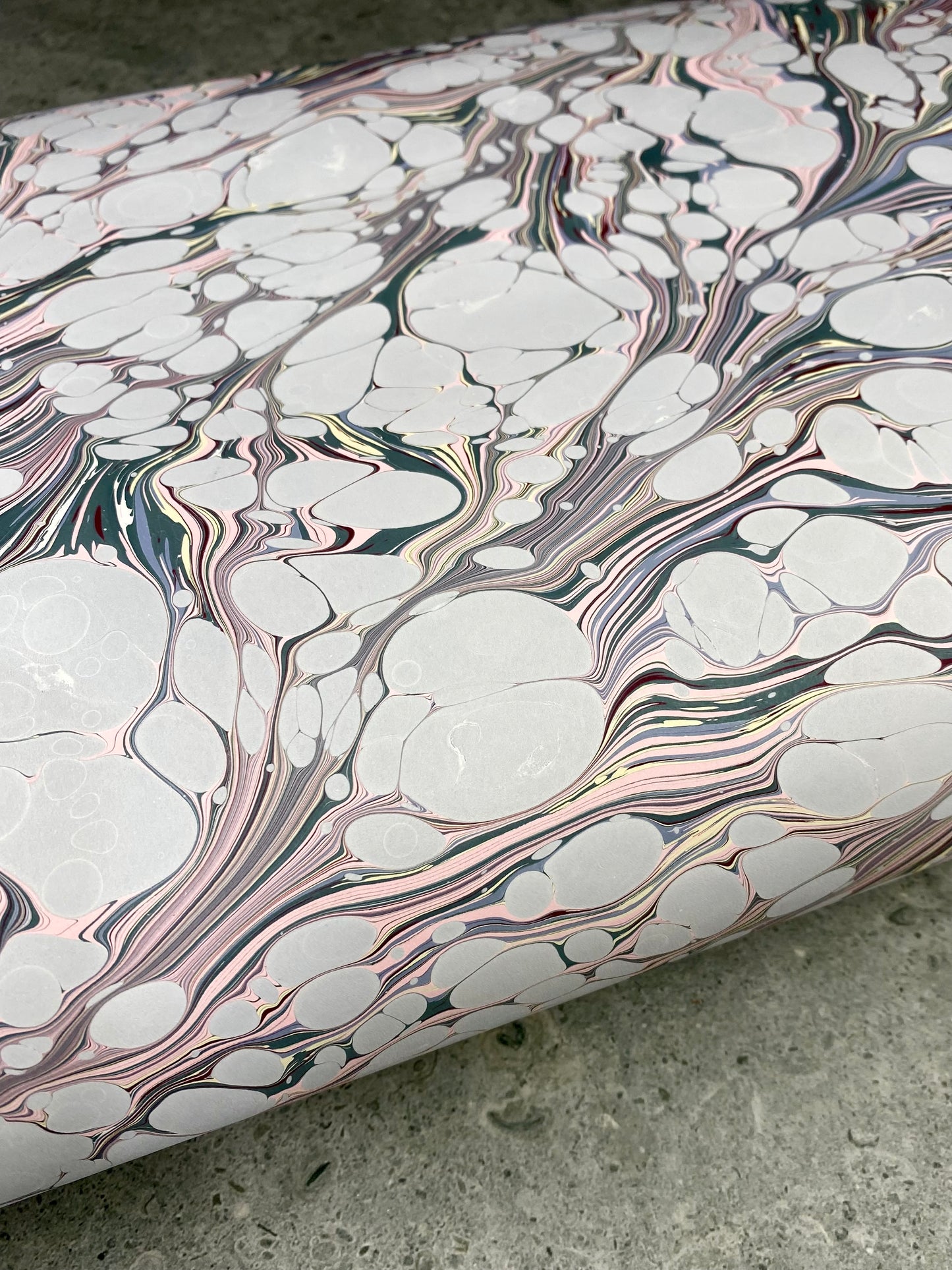 Full Sheet Hand-Marbled Paper P437