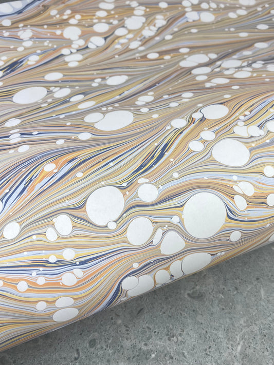 Full Sheet Hand-Marbled Paper P435