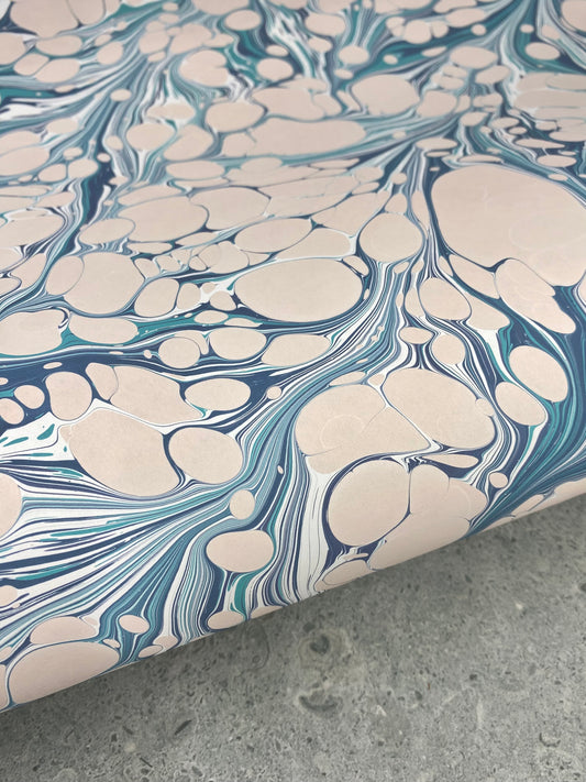 Full Sheet Hand-Marbled Paper P434