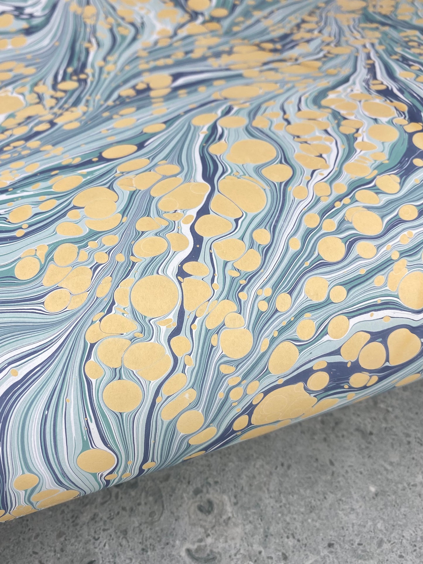 Full Sheet Hand-Marbled Paper P424