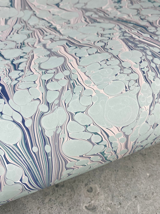 Full Sheet Hand-Marbled Paper P423