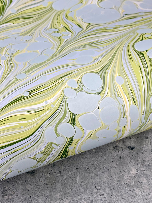 Full Sheet Hand-Marbled Paper P455