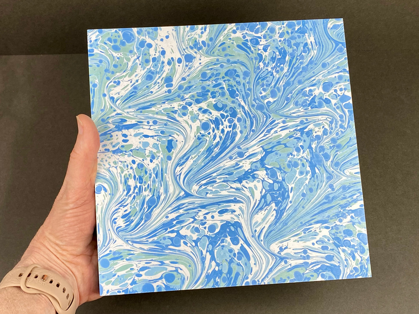 Original 8x8 Marbled Wall Art, Kauai Series #3