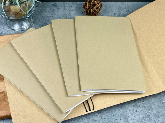 A5 Refill Booklets, Protective Jacket Available