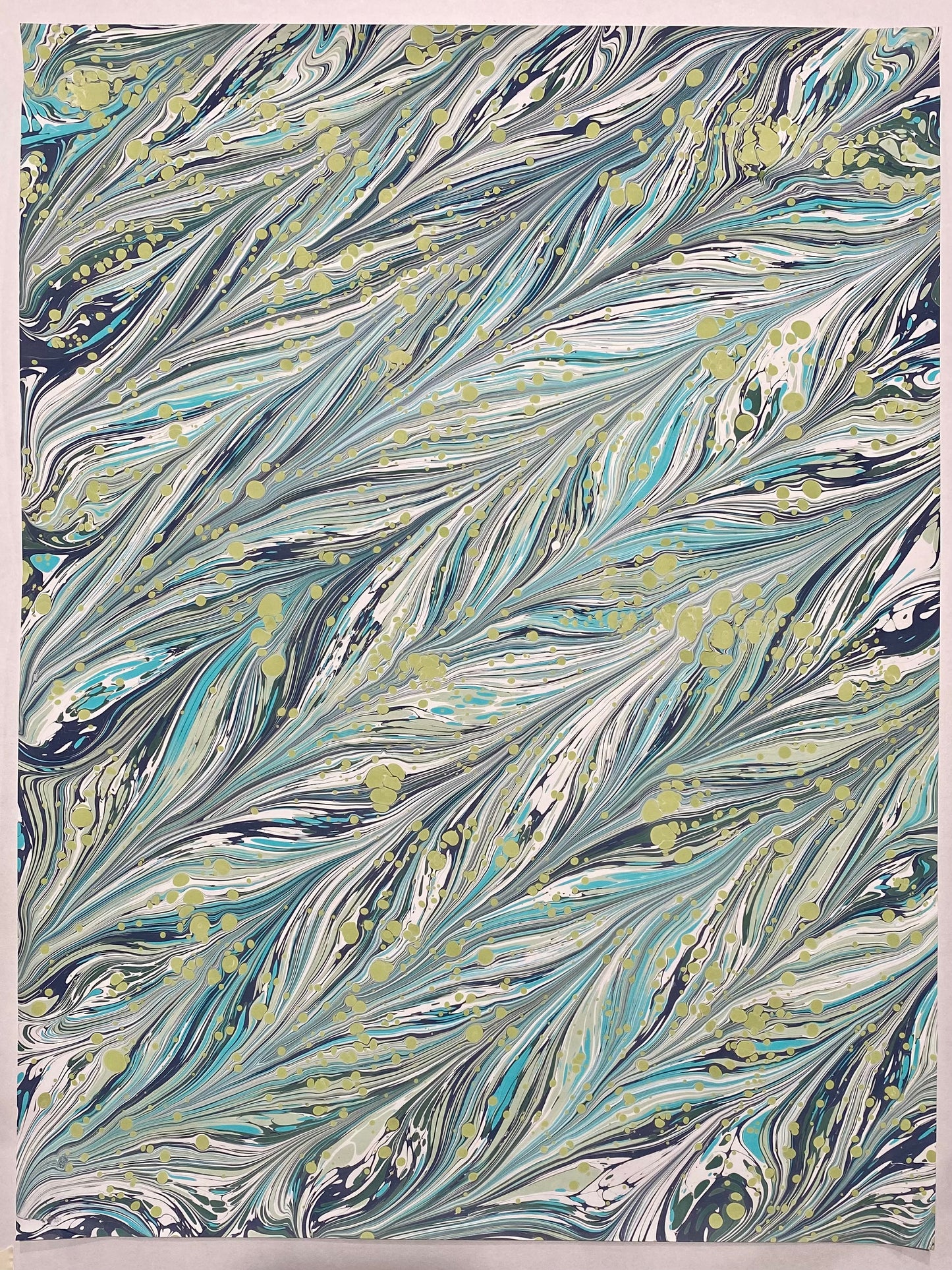 Full Sheet Hand-Marbled Paper P488