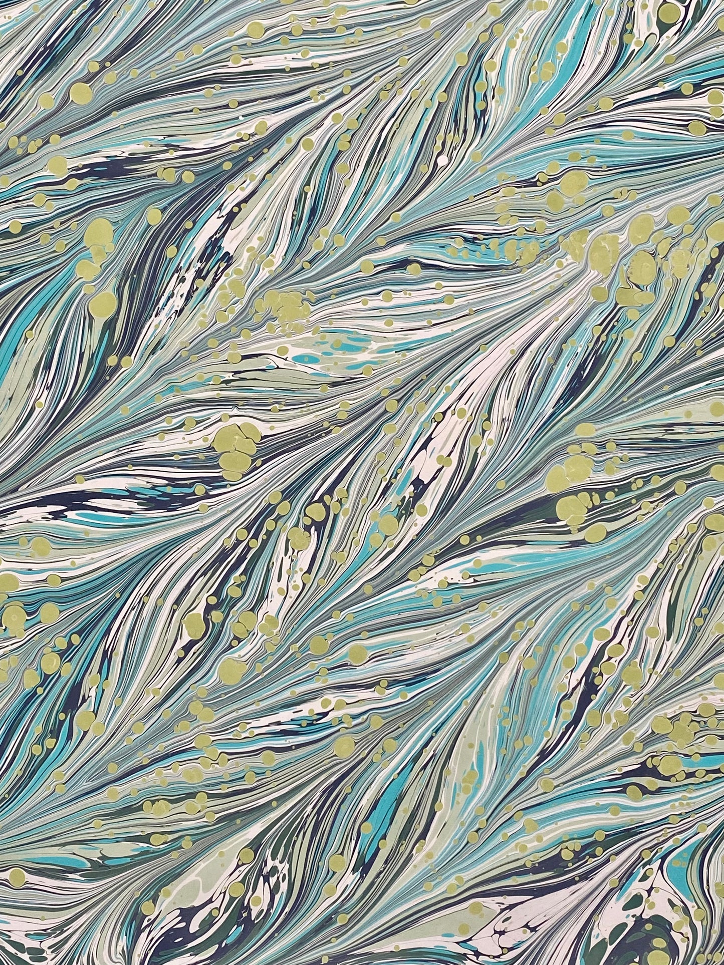 Full Sheet Hand-Marbled Paper P488
