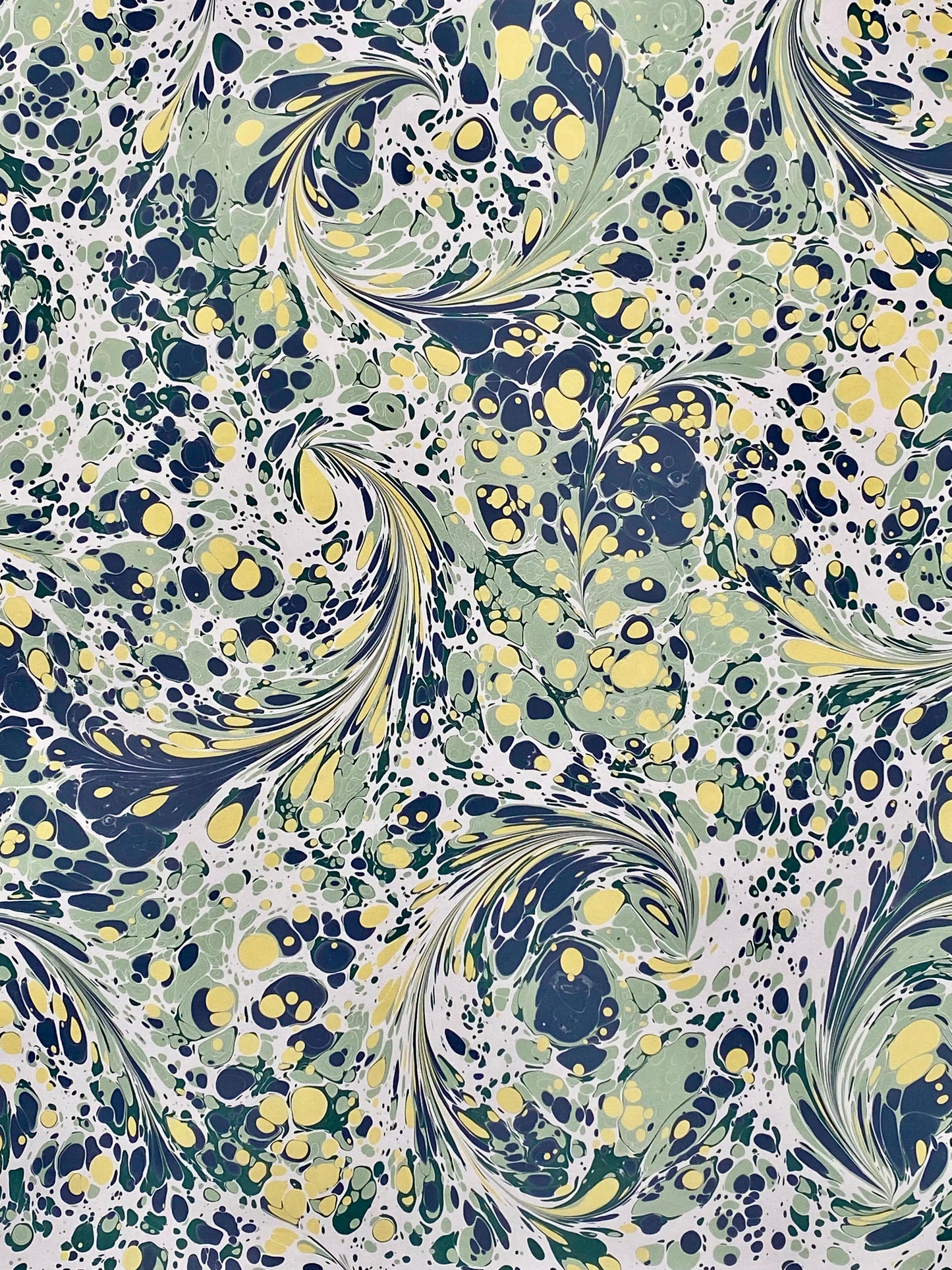 Full Sheet Hand-Marbled Paper P490