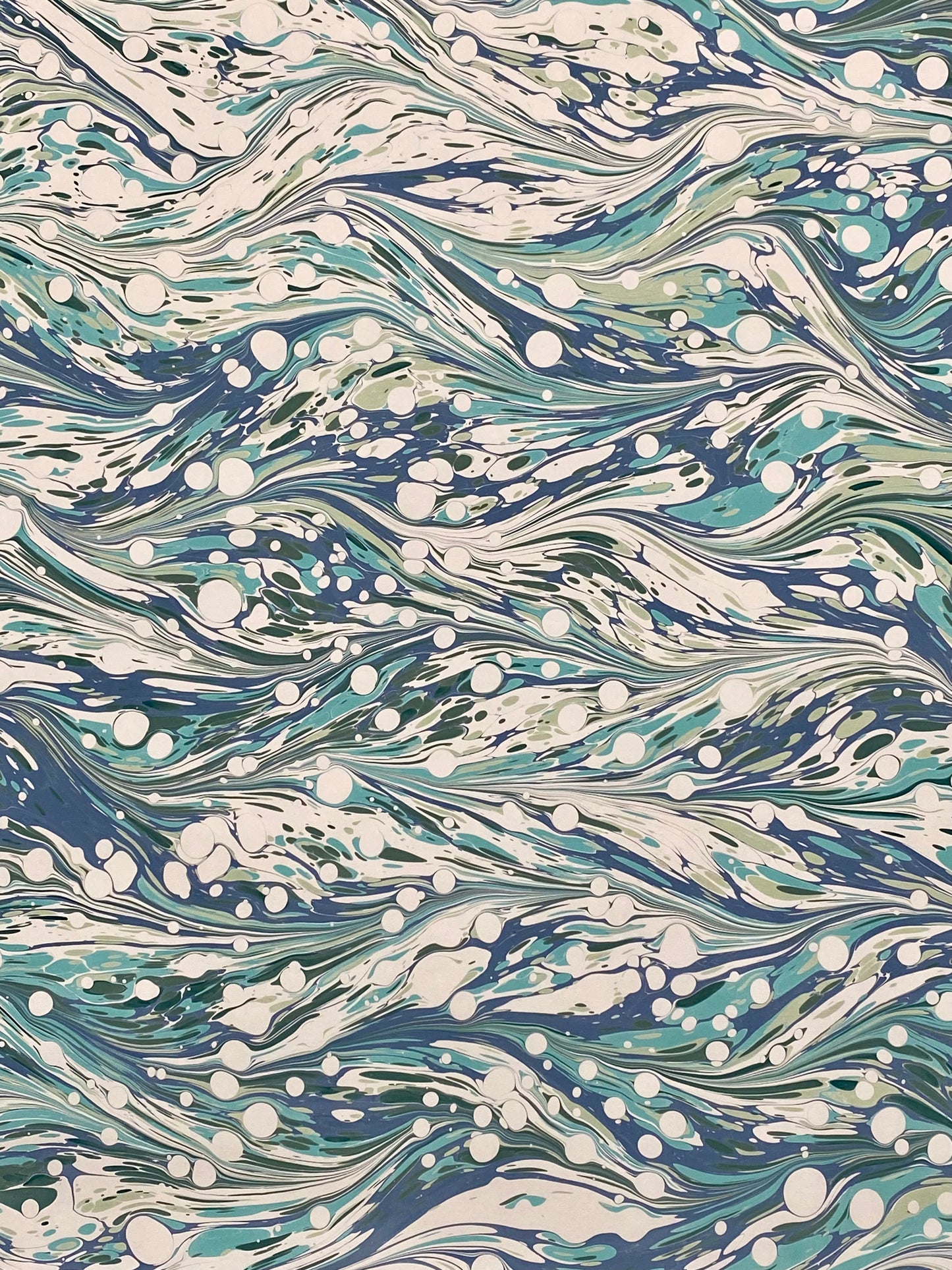 Full Sheet Hand-Marbled Paper P494