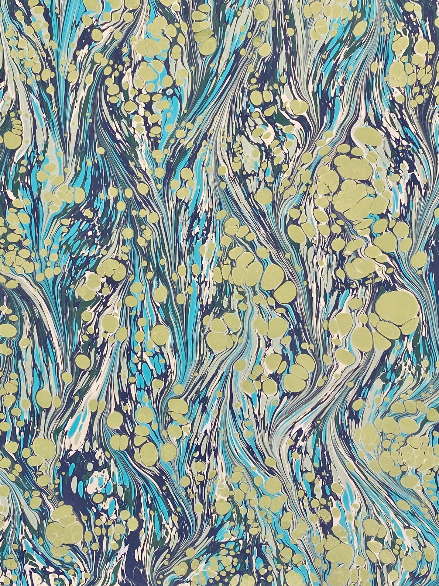Full Sheet Hand-Marbled Paper P501