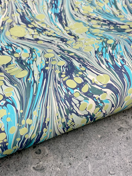 Full Sheet Hand-Marbled Paper P501