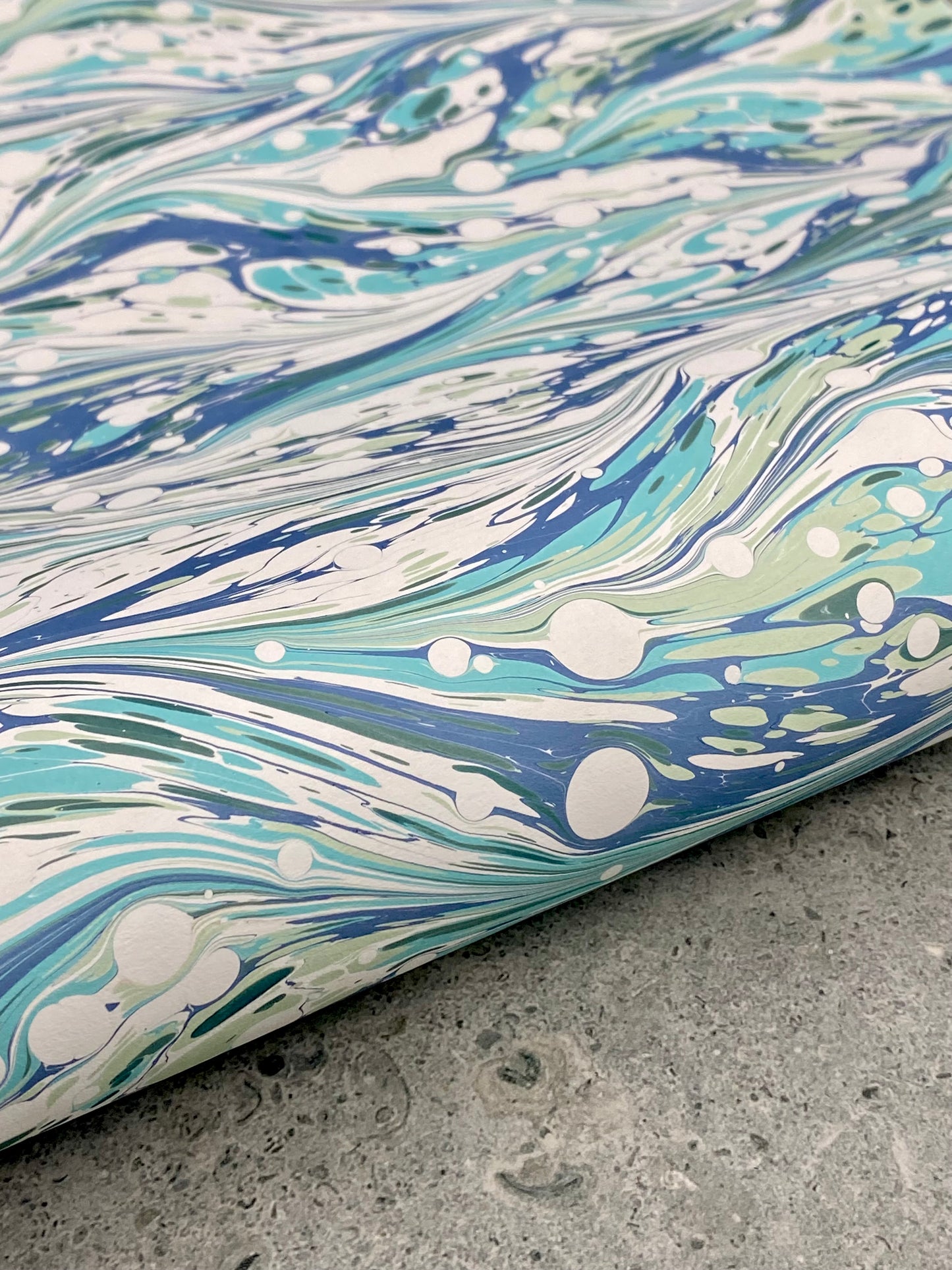 Full Sheet Hand-Marbled Paper P494
