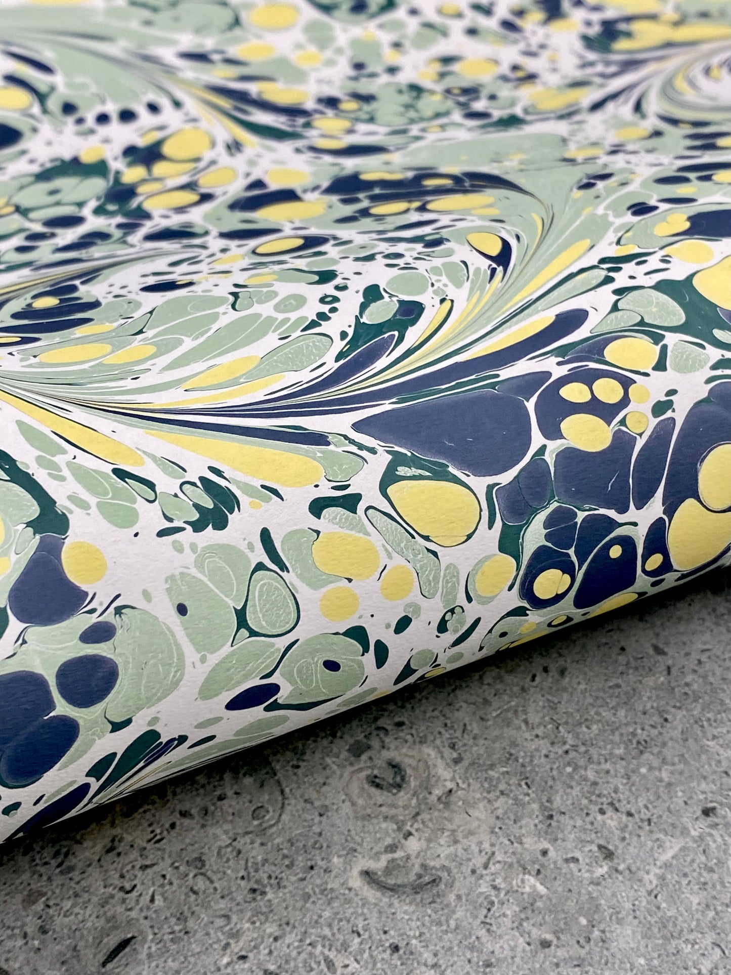 Full Sheet Hand-Marbled Paper P490