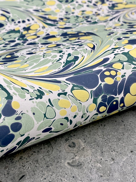 Full Sheet Hand-Marbled Paper P490