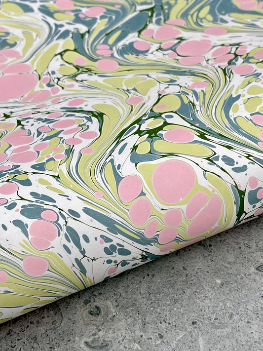 Full Sheet Hand-Marbled Paper P485