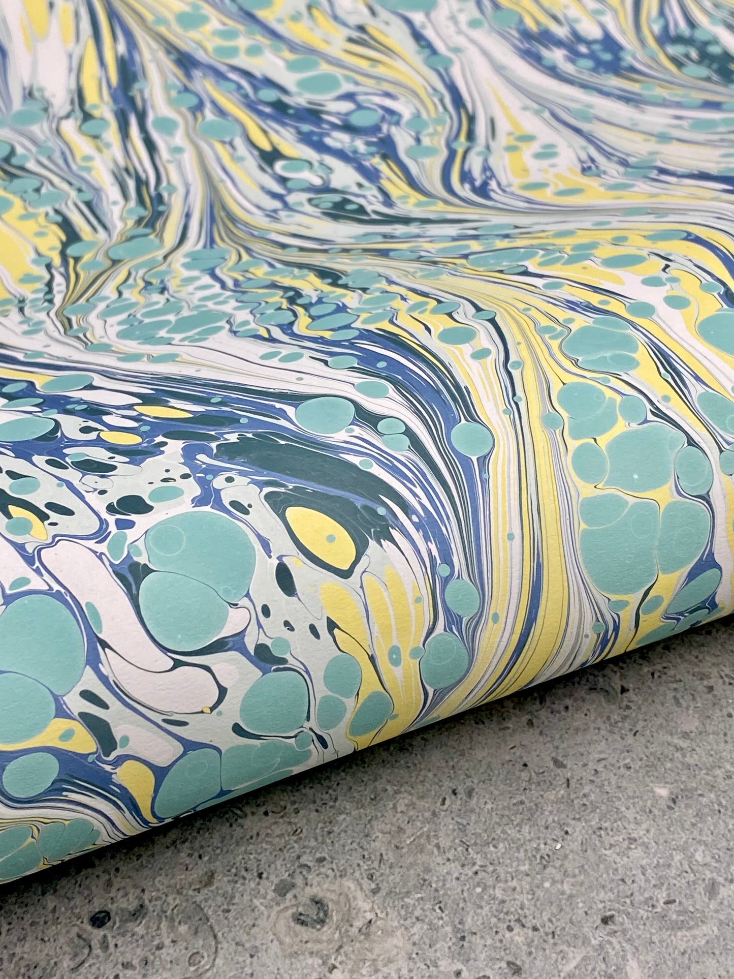 Full Sheet Hand-Marbled Paper P481
