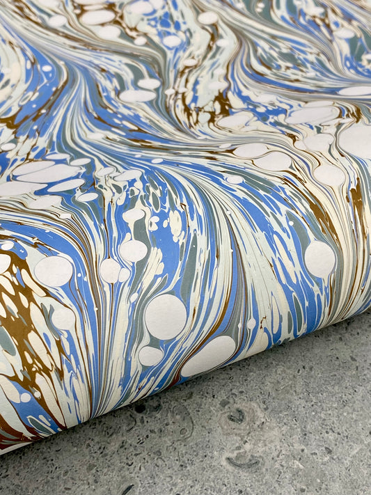 Full Sheet Hand-Marbled Paper P475