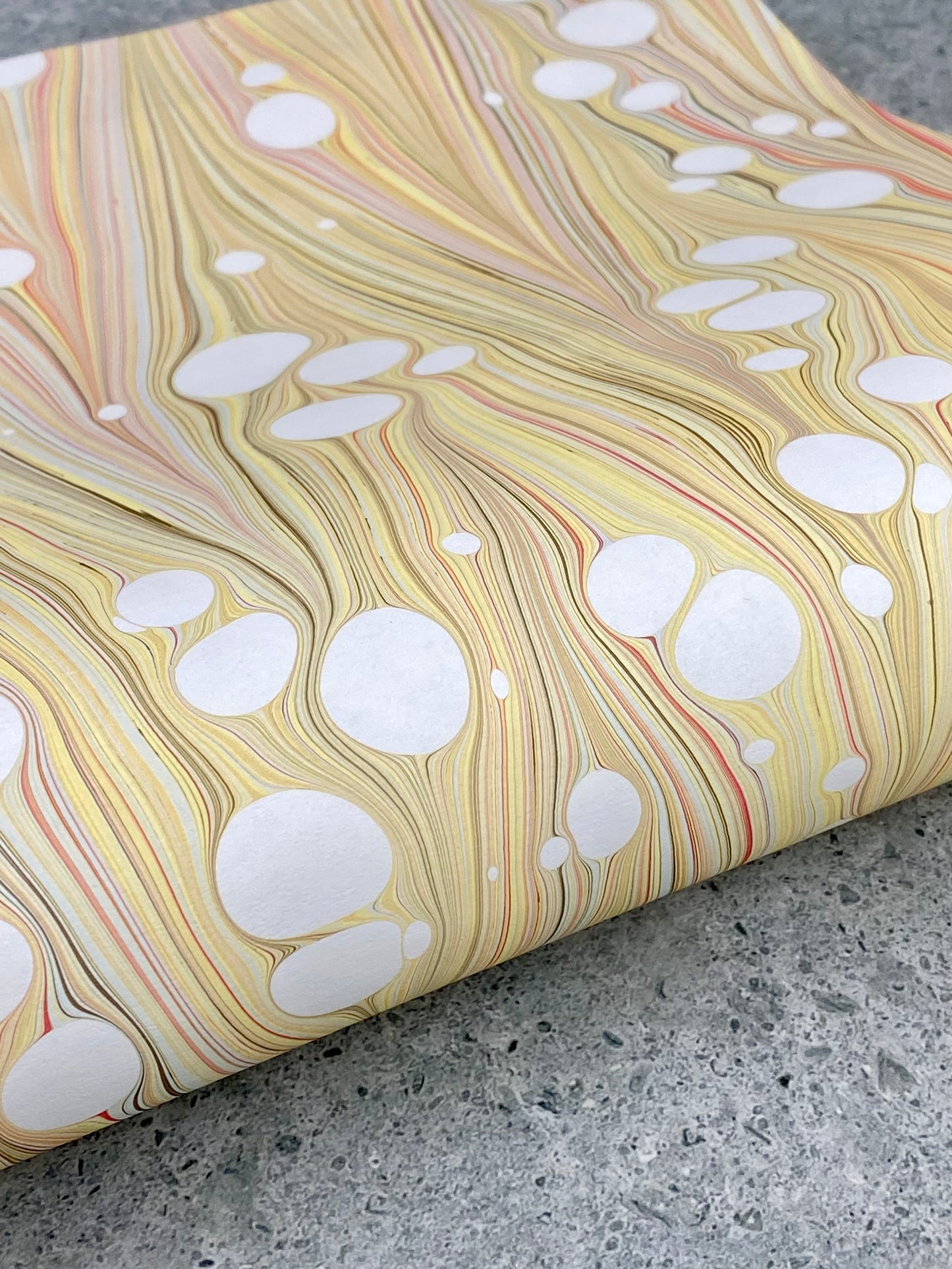 Half-Sheet Hand-Marbled Paper P460H