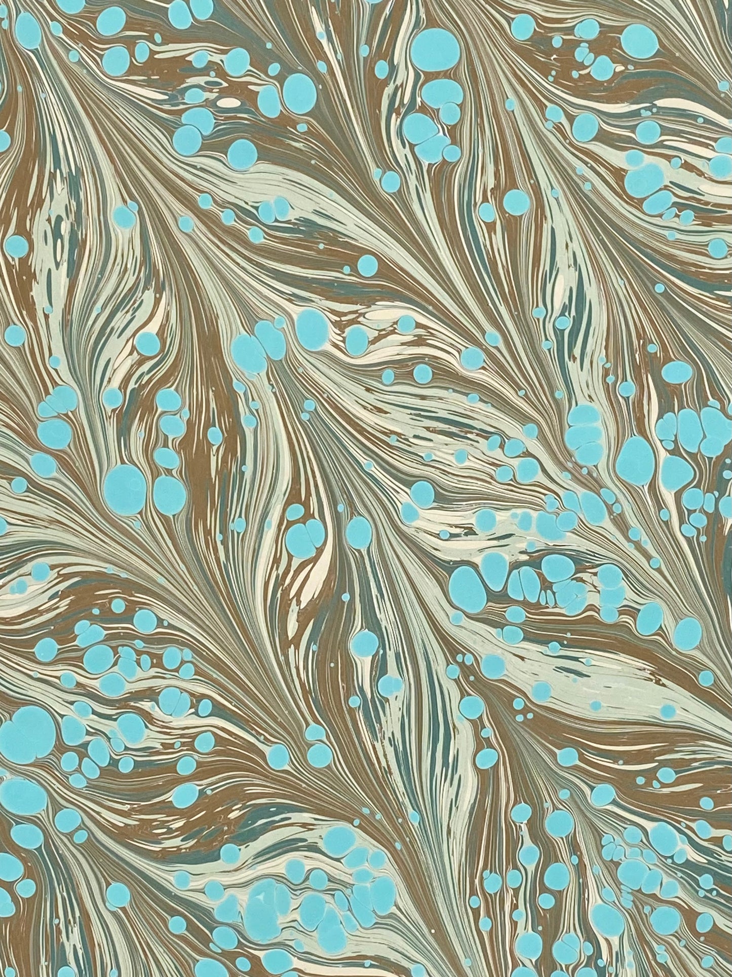 Half-Sheet Hand-Marbled Paper P471H