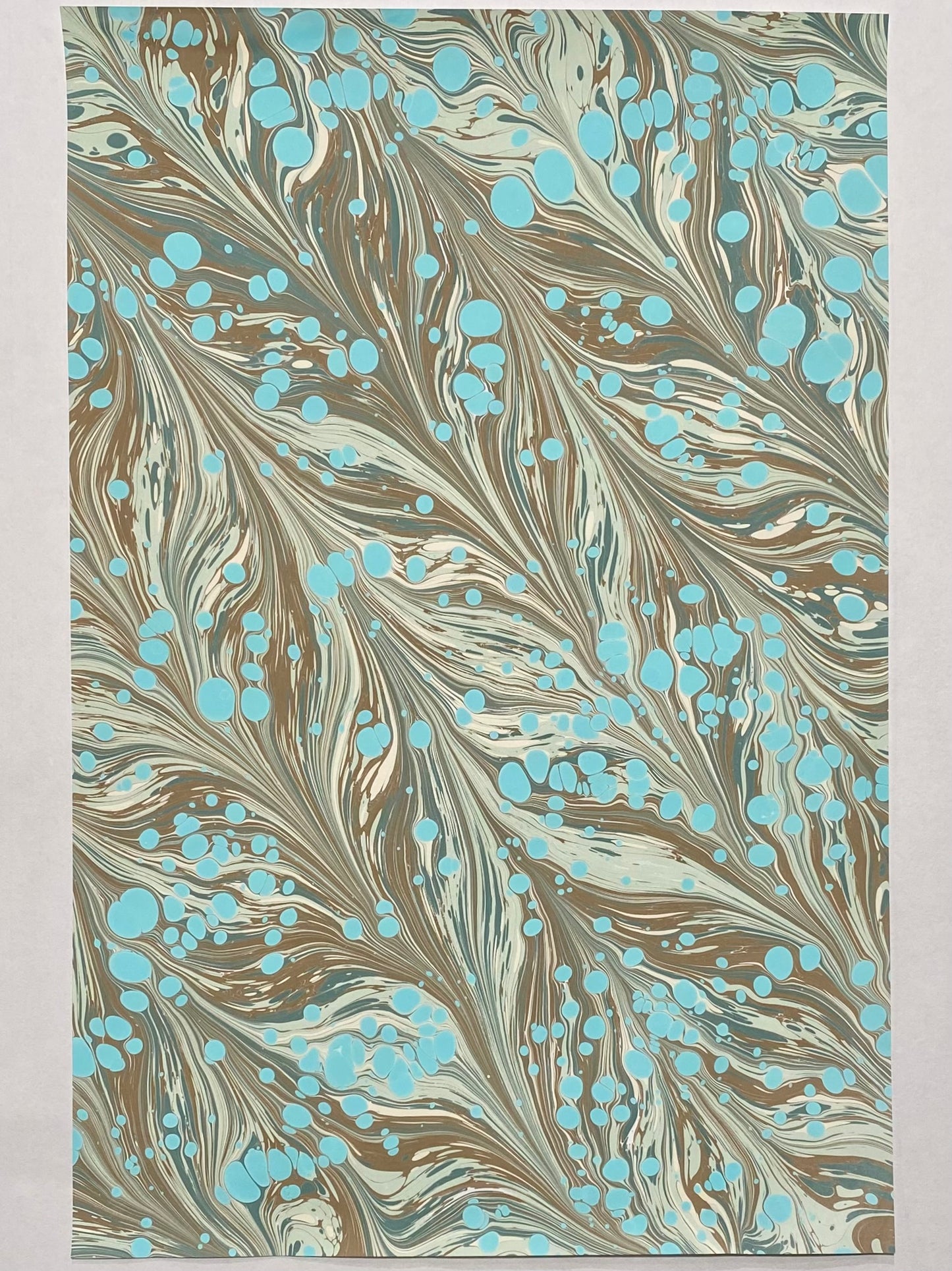 Half-Sheet Hand-Marbled Paper P471H