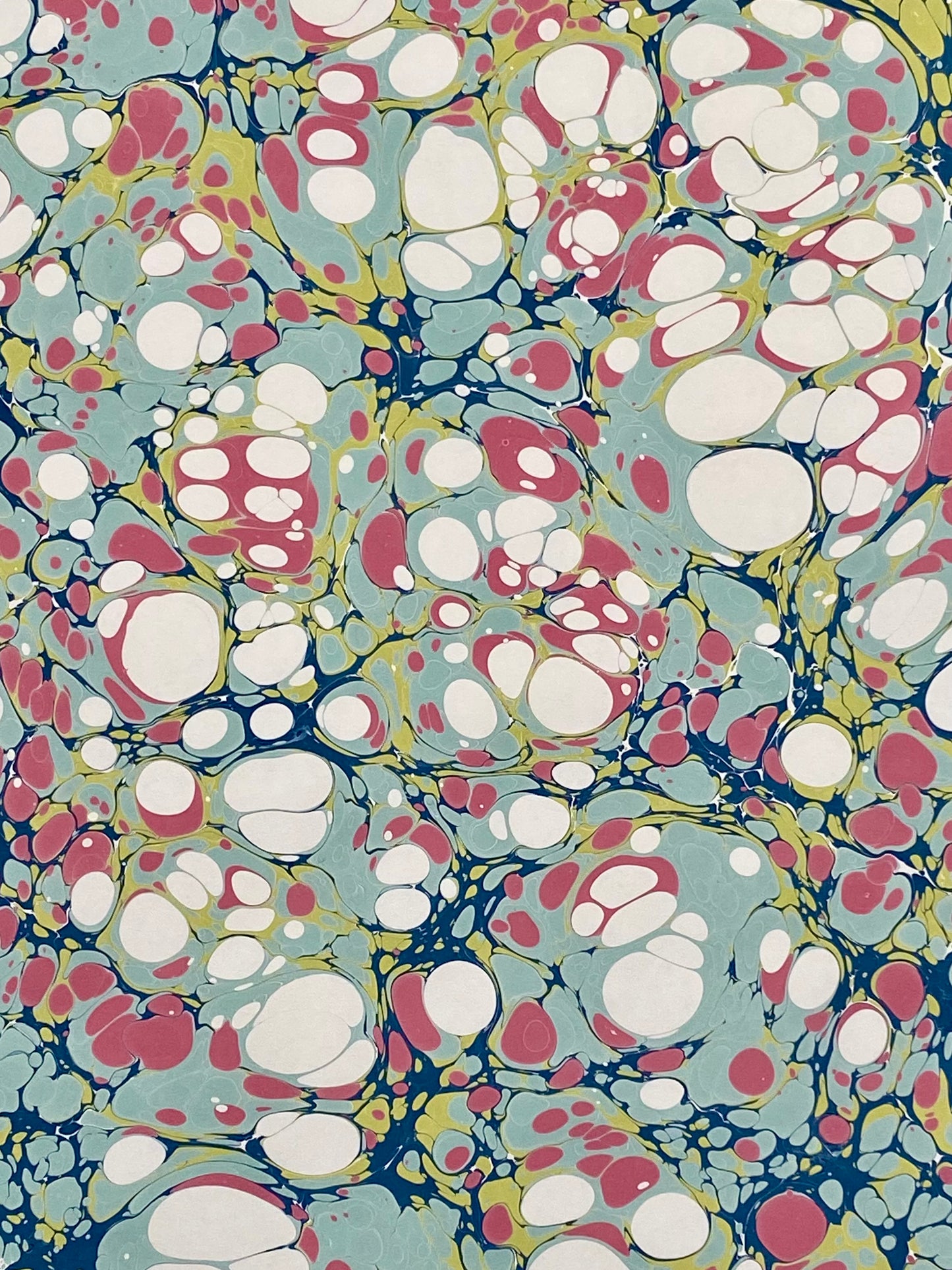 Full Sheet Hand-Marbled Paper P517