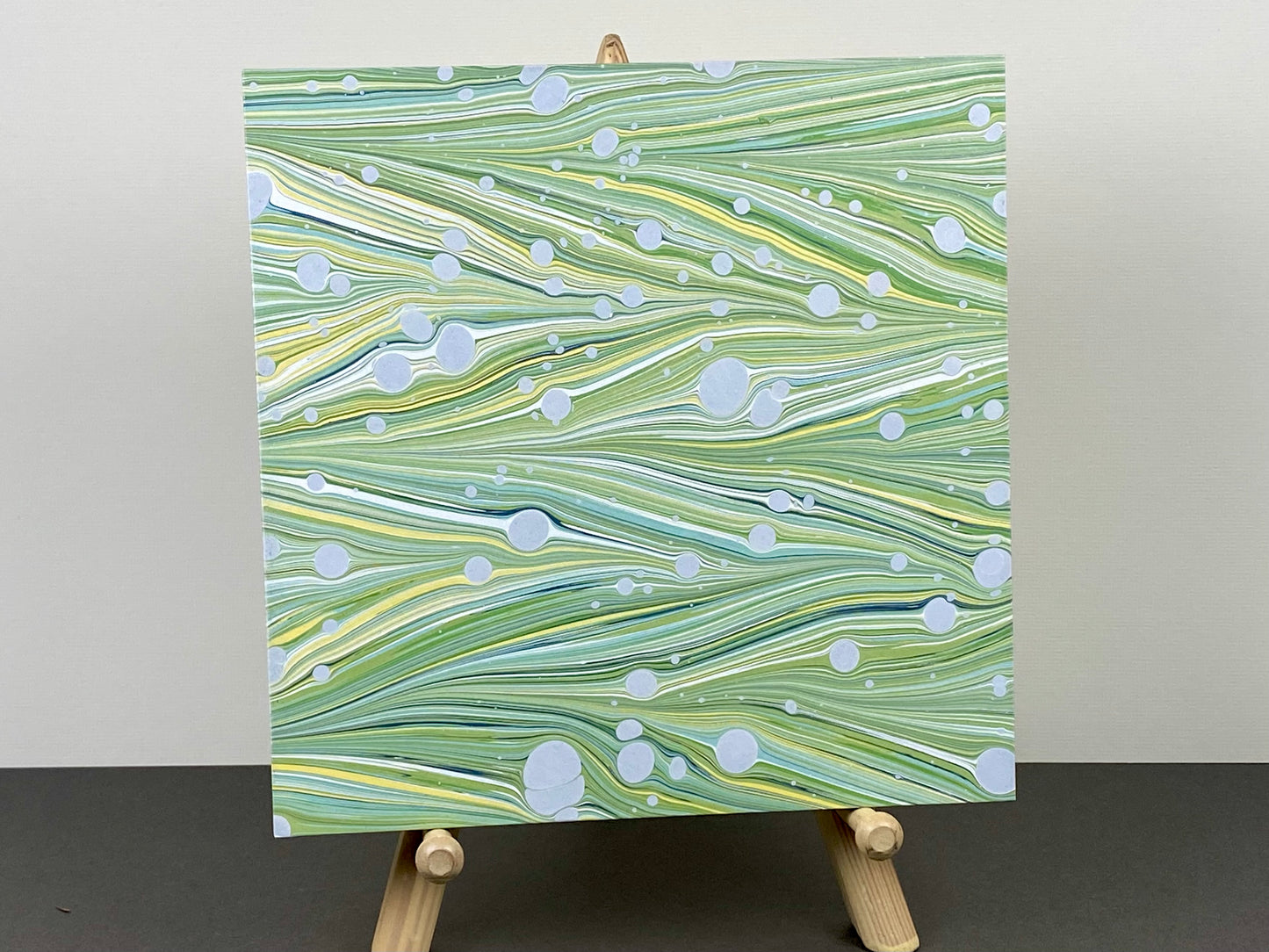Original 8x8 Marbled Wall Art "Calm Waters"