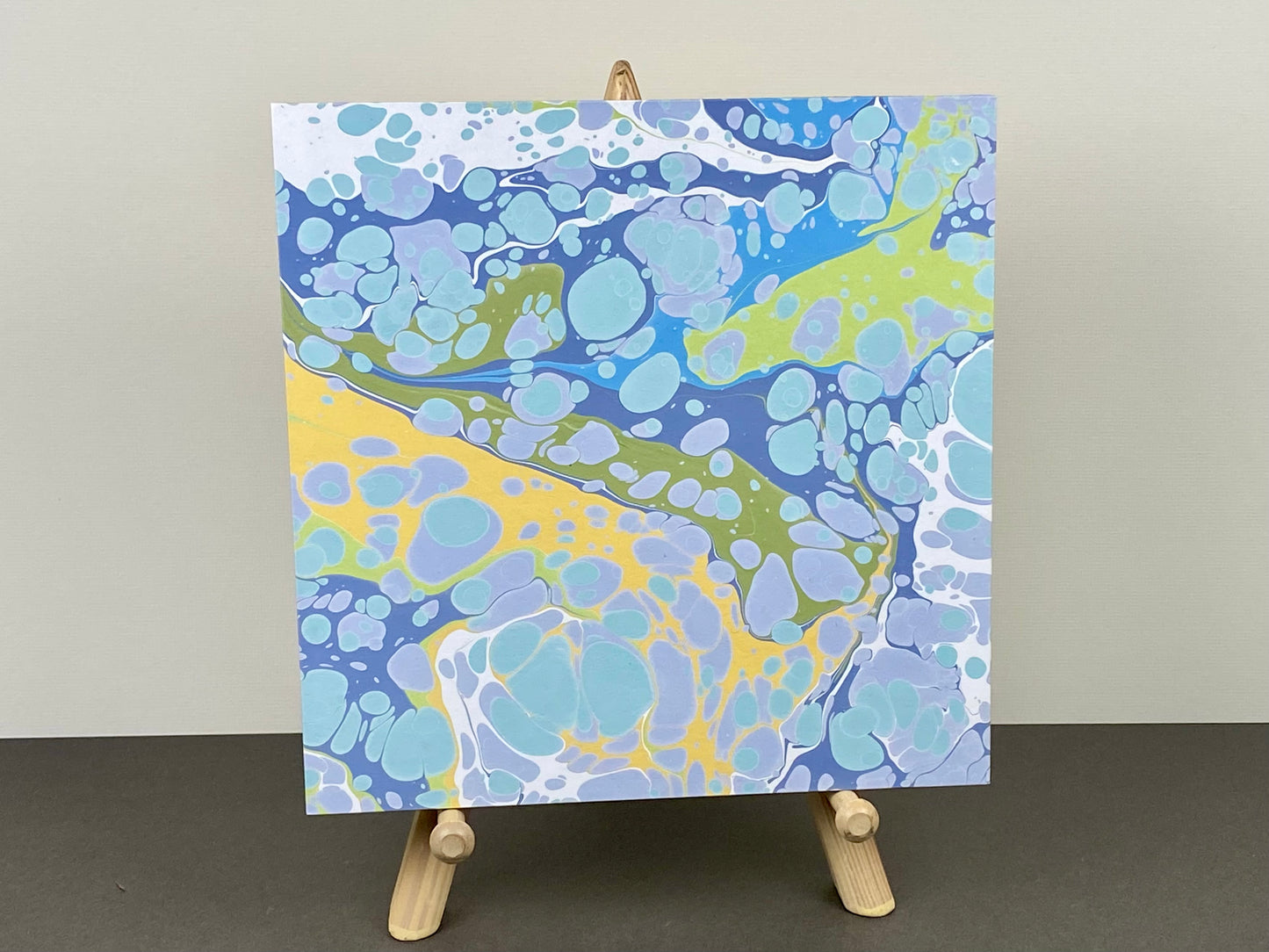 Original 8x8 Marbled Wall Art "Looking Down 1"