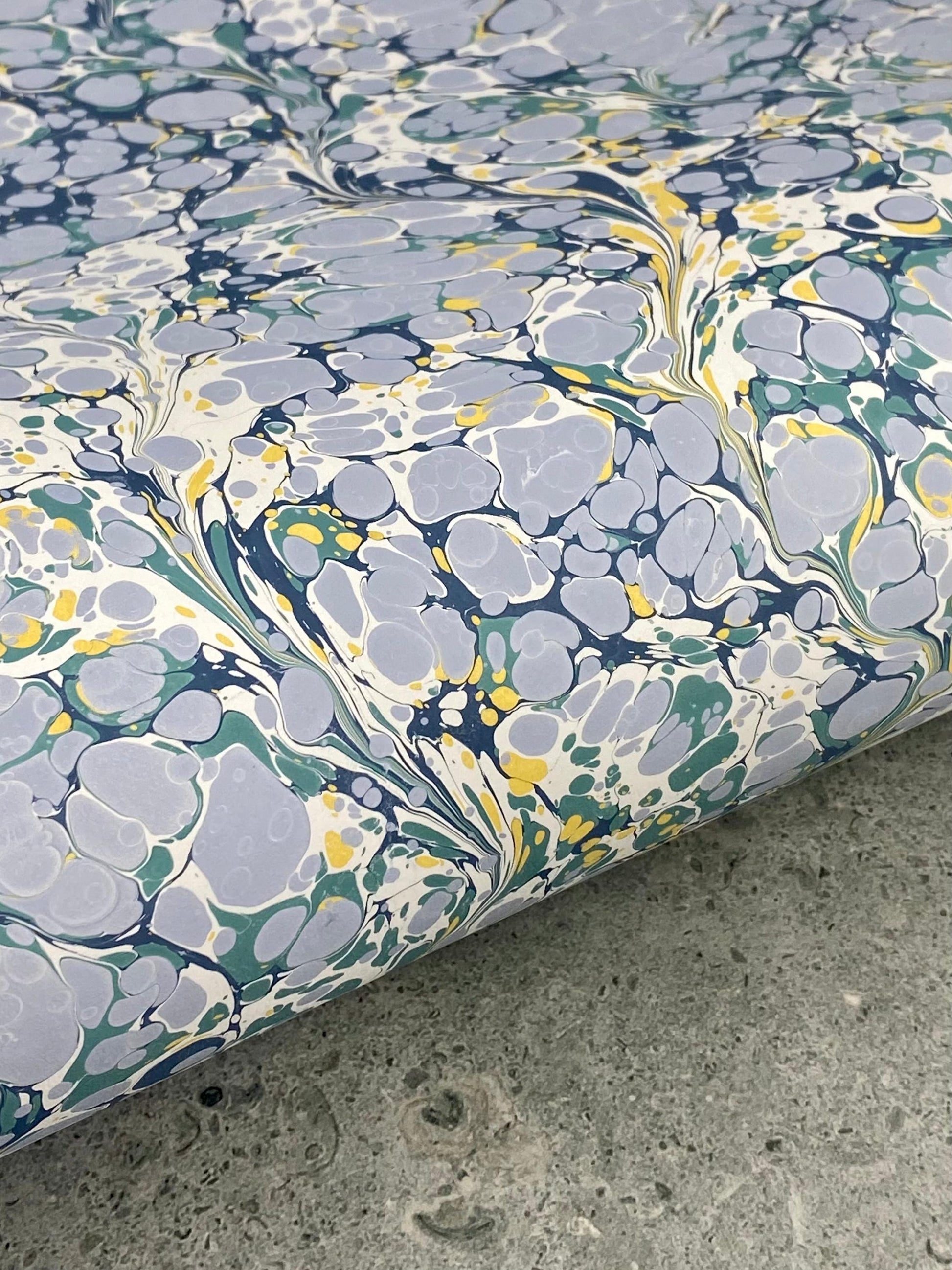 Full Sheet Hand-Marbled Paper P210