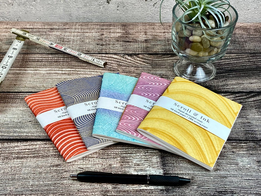 Jotter Notebook with hand-decorated cover