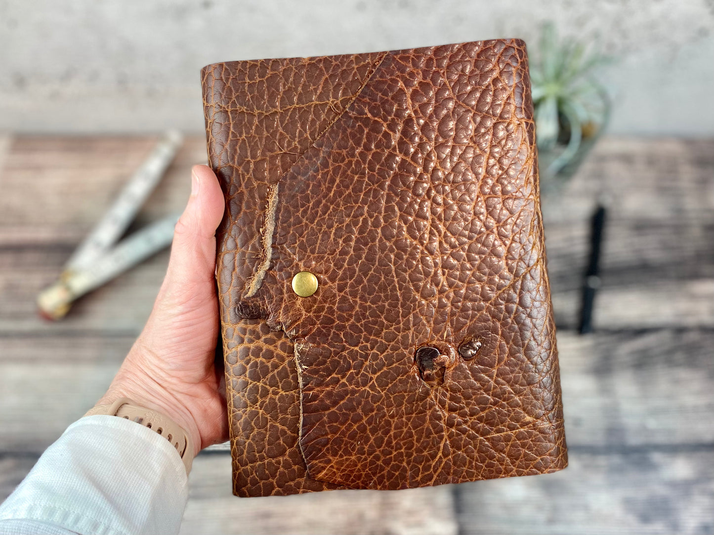6x8 Leather Journal -  Creekside