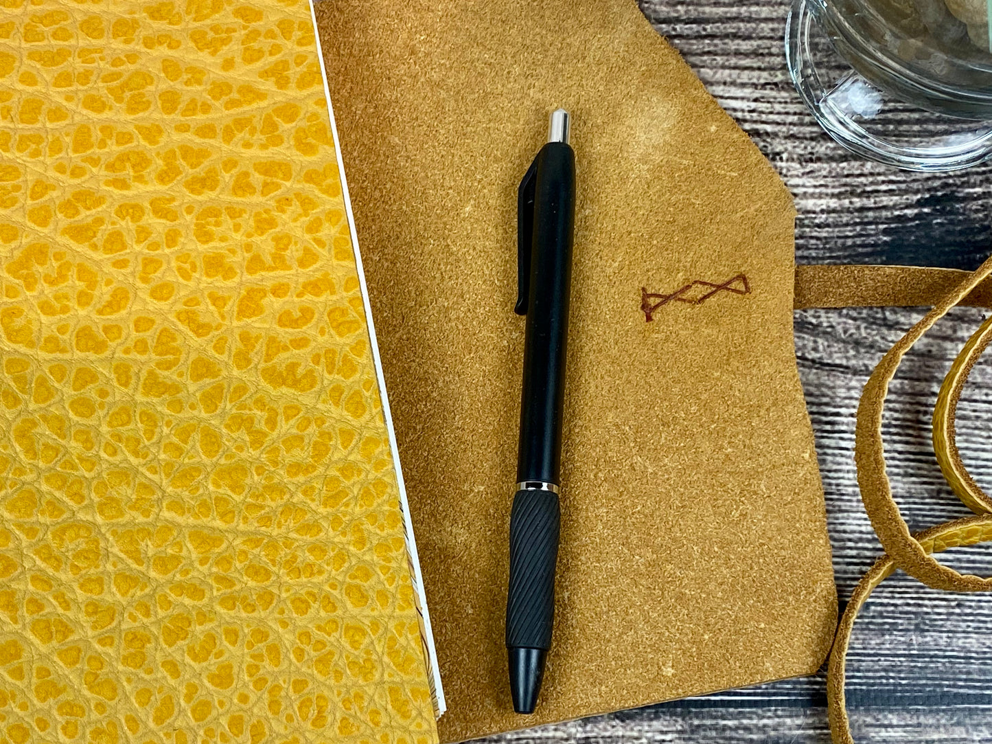 5x7 Leather Journal - Golden Hour