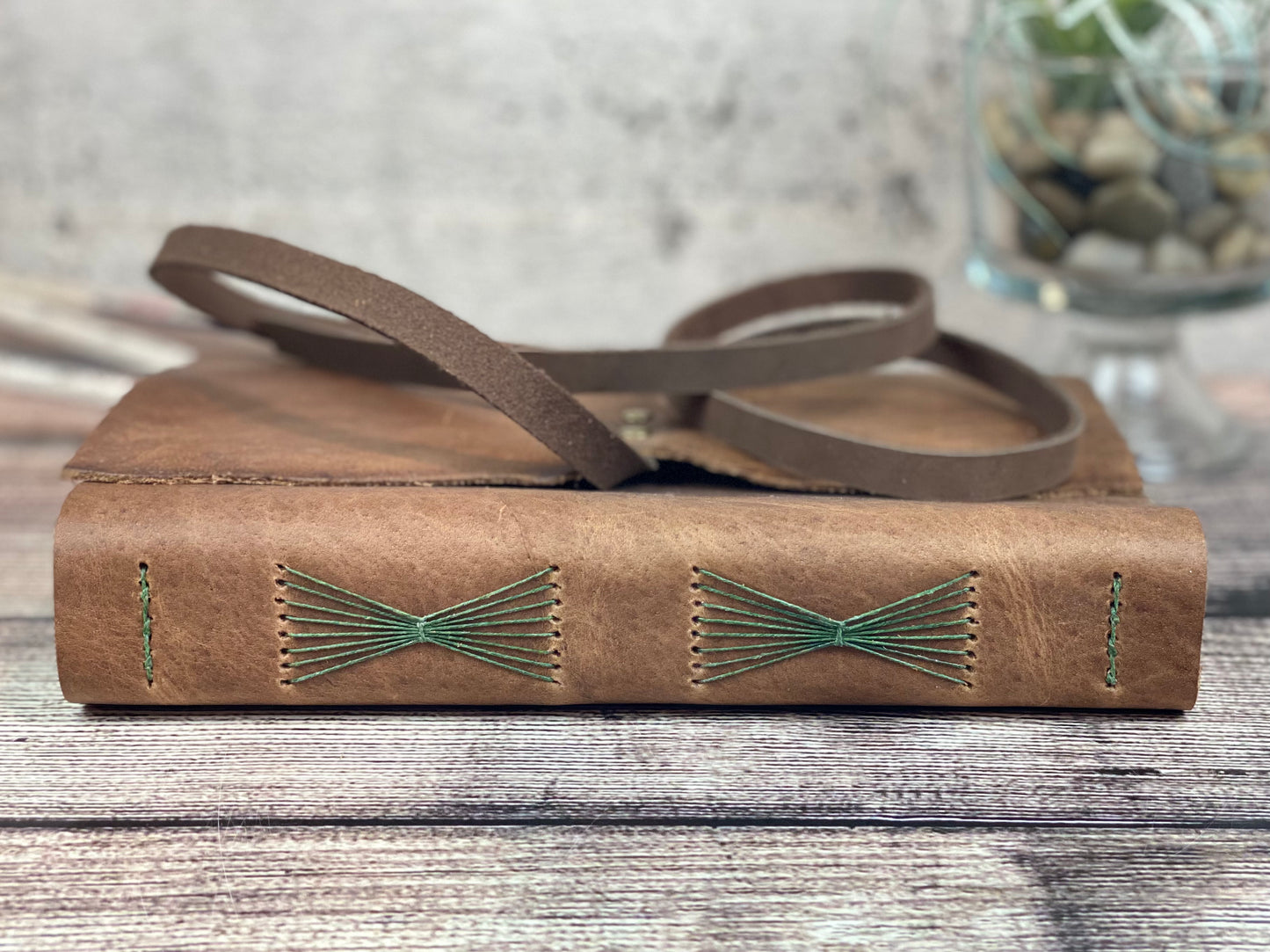 Large Leather Journal - Pecan Bison