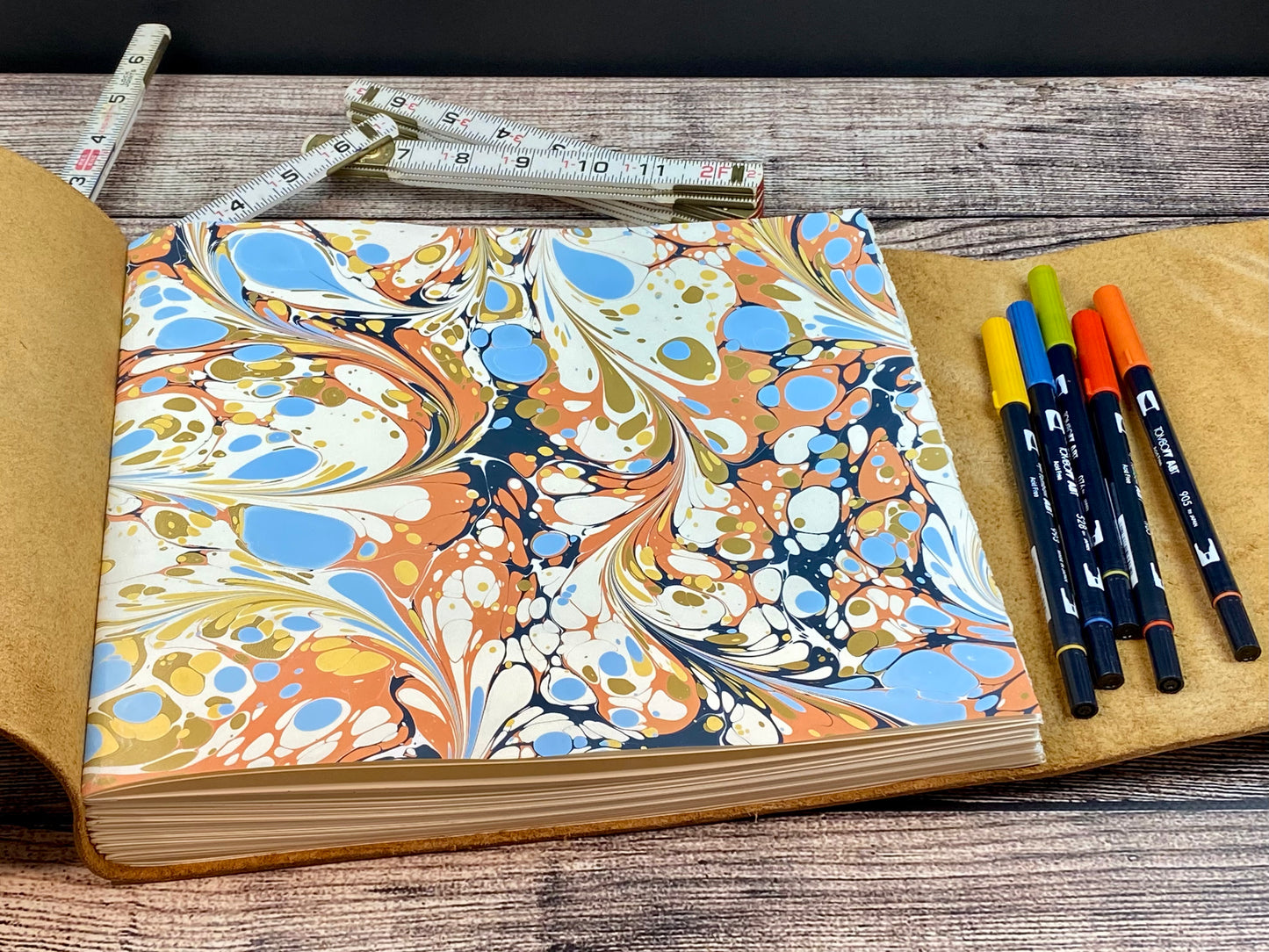 Large Bison Leather Sketchbook