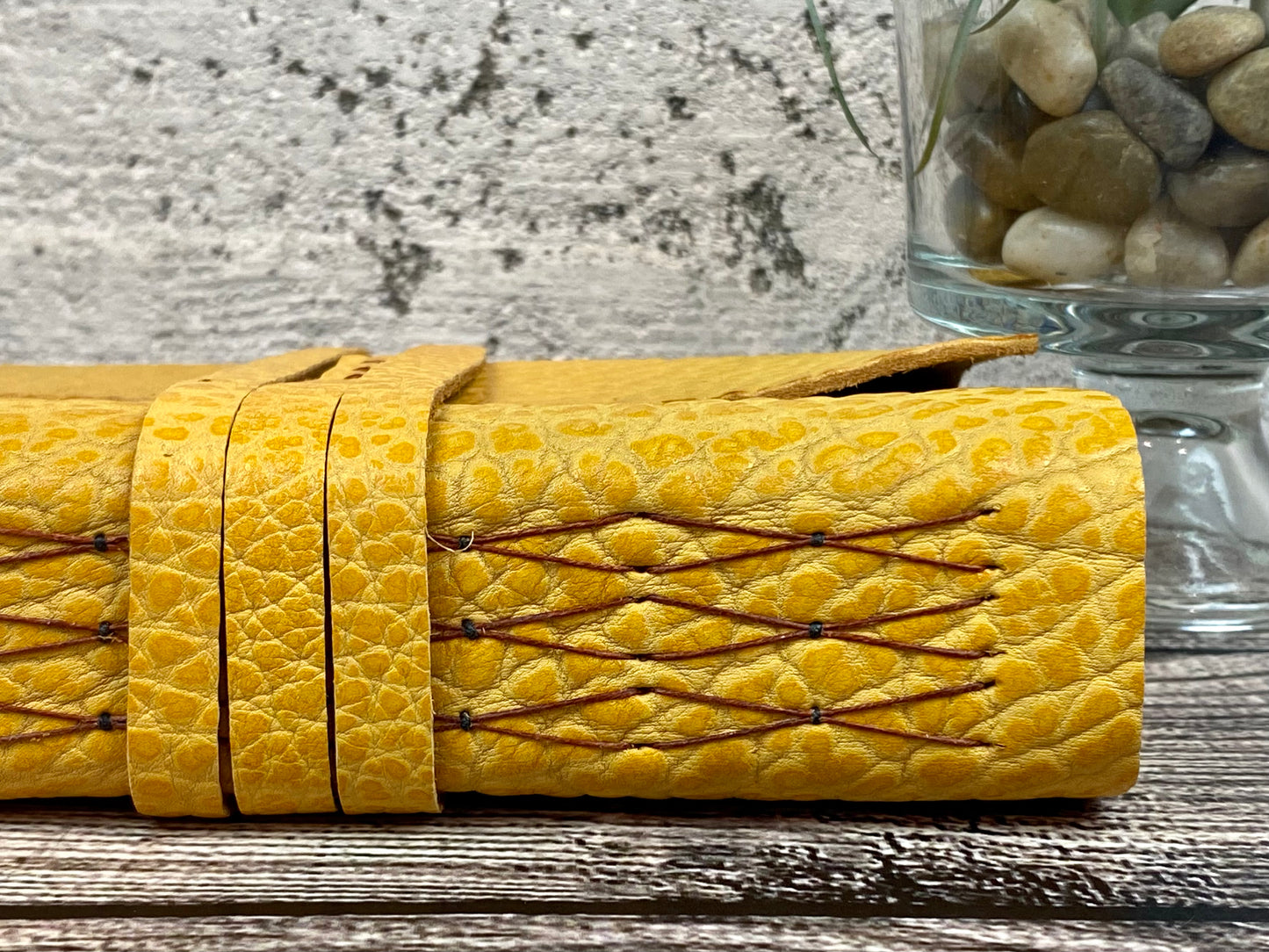 5x7 Leather Journal - Golden Hour