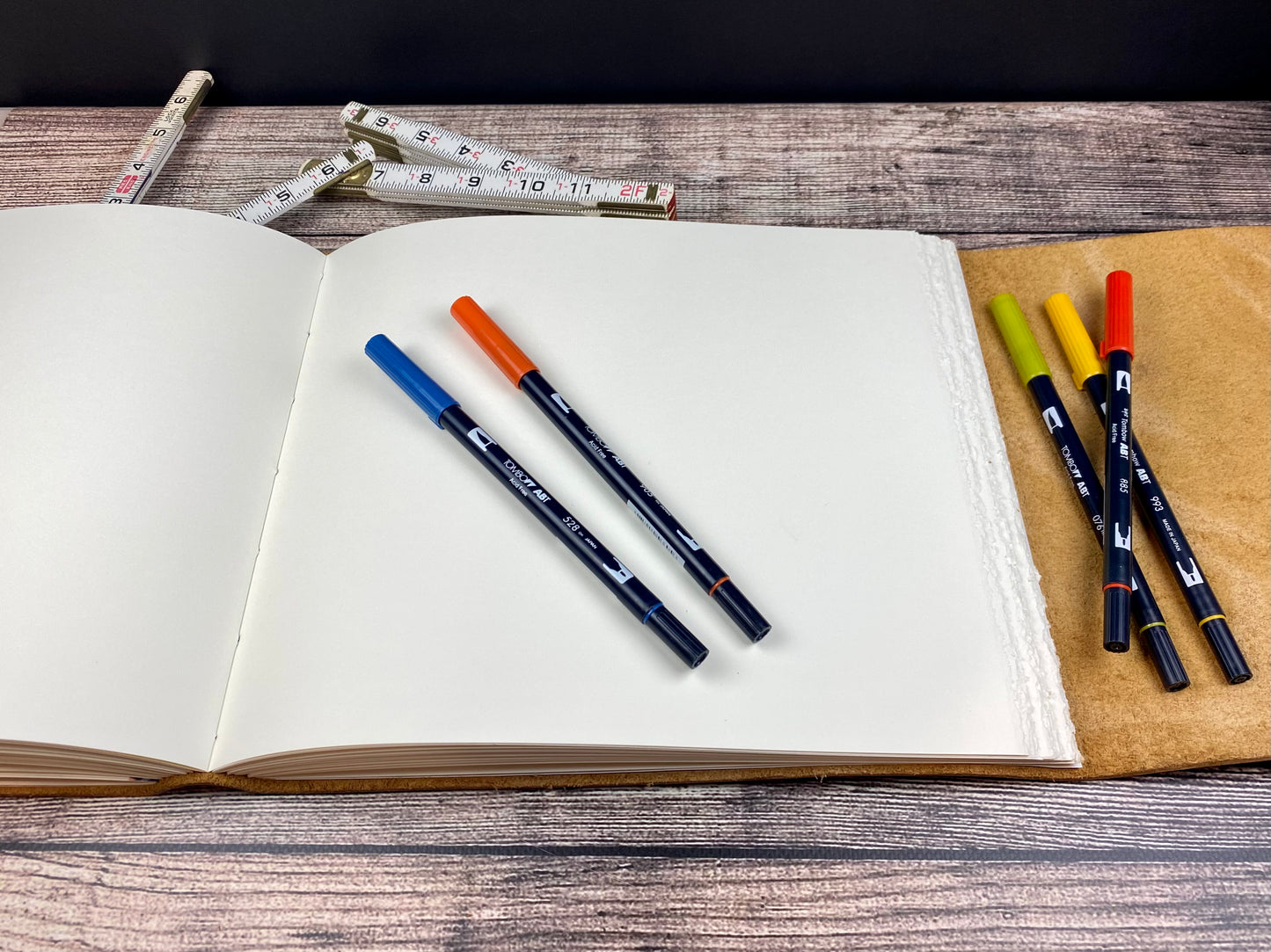 Large Bison Leather Sketchbook
