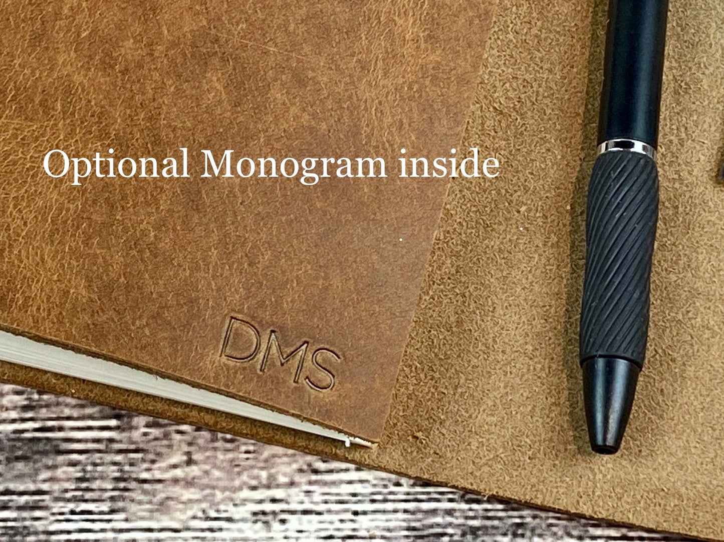 Whiskey, Bourbon, Wine or Beer, Refillable Tasting Notes in Pecan Bison Leather